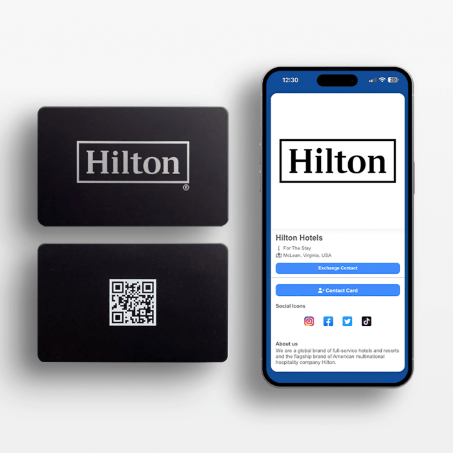 NFC | Barcode Customised Logo Business Card