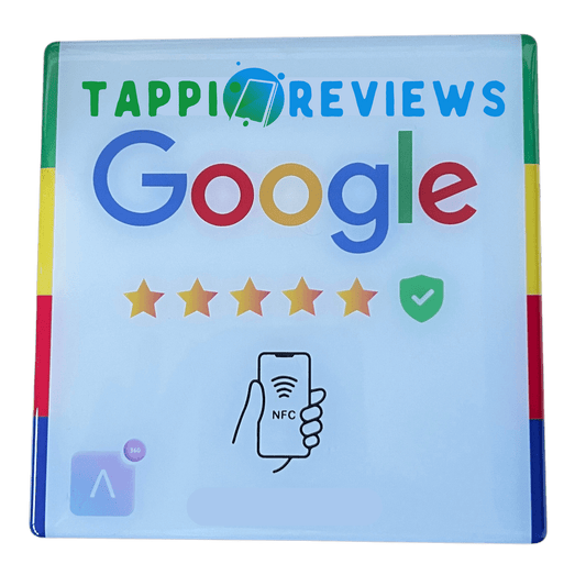 Tappi Reviews - NFC Business Review Wall Stick Back Card
