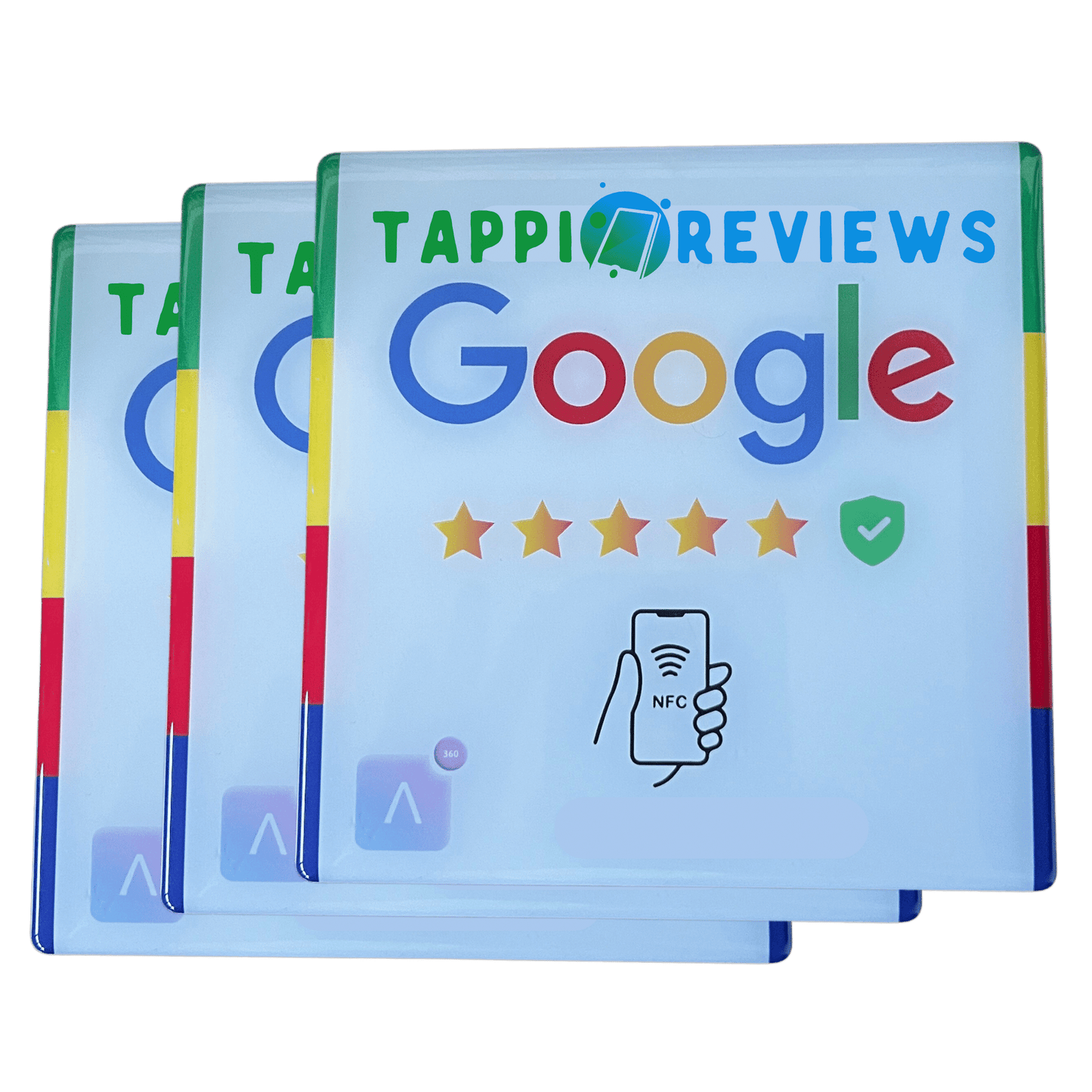 Tappi Reviews - NFC Business Review Wall Stick Back Card